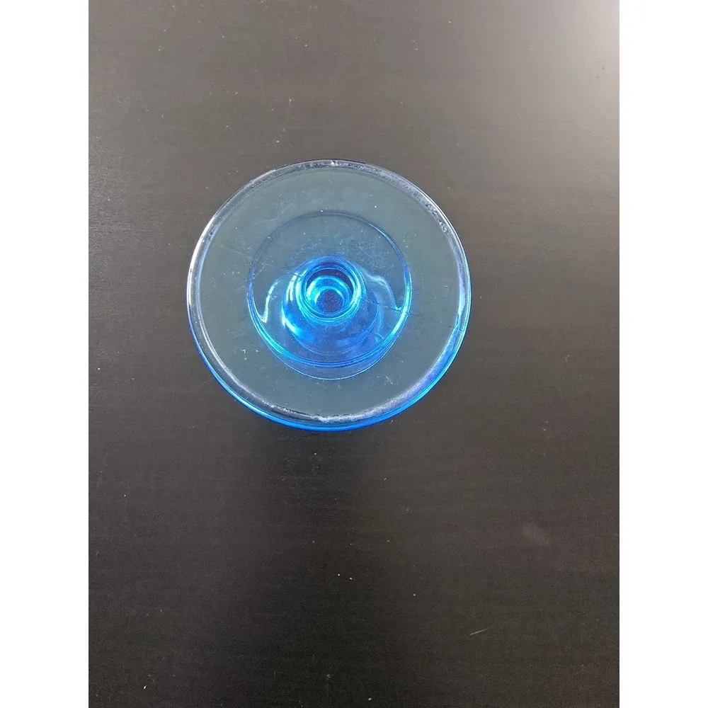 Brilliant Aqua‎ Fostoria Glass Candlestick Vintage